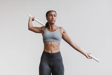 Nobull Pace Women's Sports Bras Grey | Australia (FJ9672)